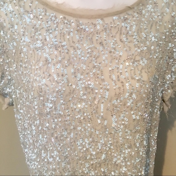 All Saints Women’s Hand Embellished Top Tunic SZ 6 - Picture 5 of 8